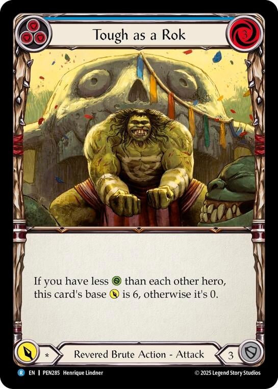 Image for Tough As A Rok (Blue) (PEN285) [Compendium of Rathe] - Flesh and Blood TCG