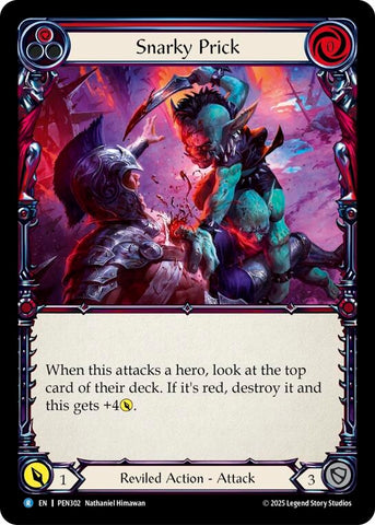 Image for Snarky Prick (Red) (PEN302) [Compendium of Rathe] - Flesh and Blood TCG