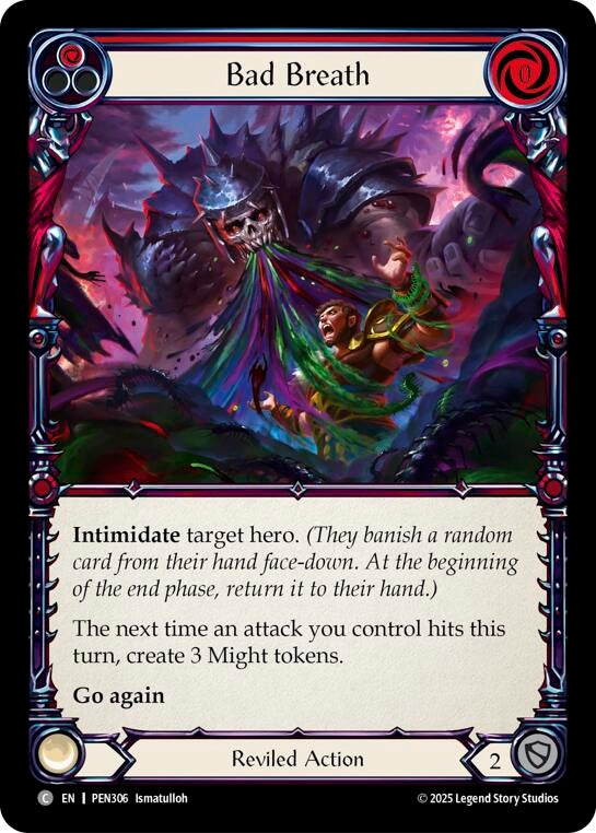 Image for Bad Breath (Red) (PEN306) [Compendium of Rathe] - Flesh and Blood TCG