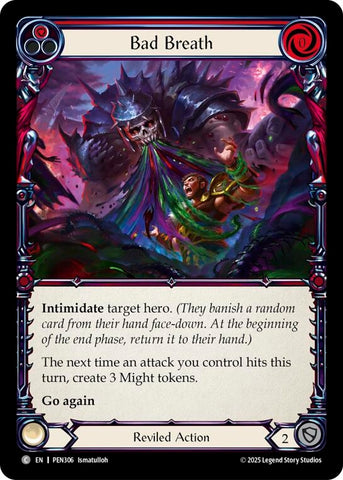 Image for Bad Breath (Red) (PEN306) [Compendium of Rathe] - Flesh and Blood TCG