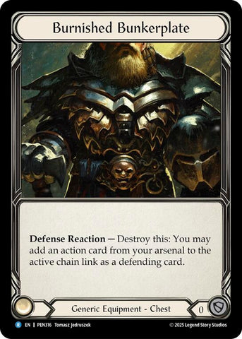 Image for Burnished Bunkerplate (PEN316) [Compendium of Rathe] - Flesh and Blood TCG