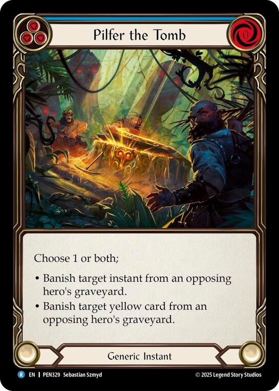 Image for Pilfer The Tomb (Blue) (PEN329) [Compendium of Rathe] - Flesh and Blood TCG