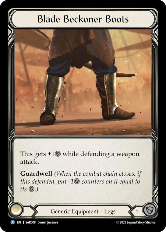 Image for Blade Beckoner Boots (SAR008) (SAR008) [Silver Age Chapter 2] - Flesh and Blood TCG
