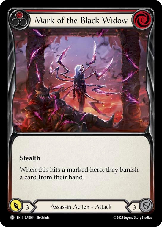 Image for Mark of the Black Widow (Red) (SAR014) [Silver Age Chapter 2] - Flesh and Blood TCG