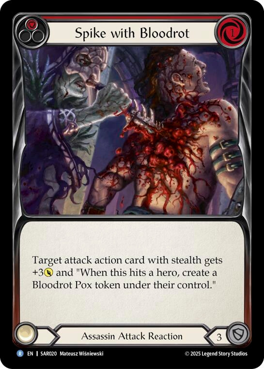 Image for Spike with Bloodrot (SAR020) [Silver Age Chapter 2] - Flesh and Blood TCG