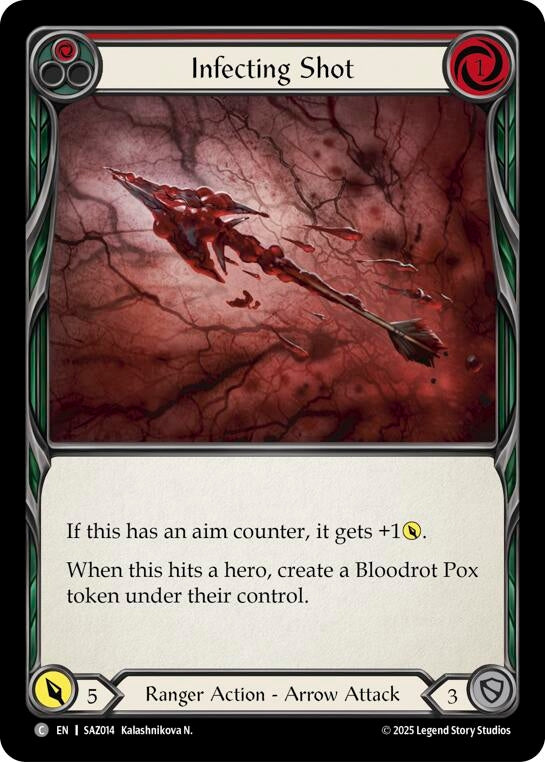 Image for Infecting Shot (Red) (SAZ014) [Silver Age Chapter 2] - Flesh and Blood TCG