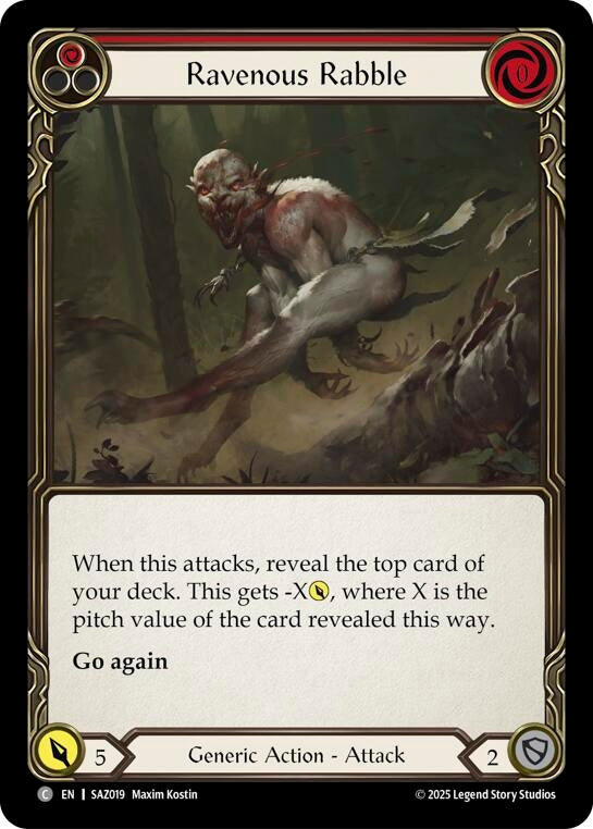 Image for Ravenous Rabble (SAZ019) [Silver Age Chapter 2] - Flesh and Blood TCG