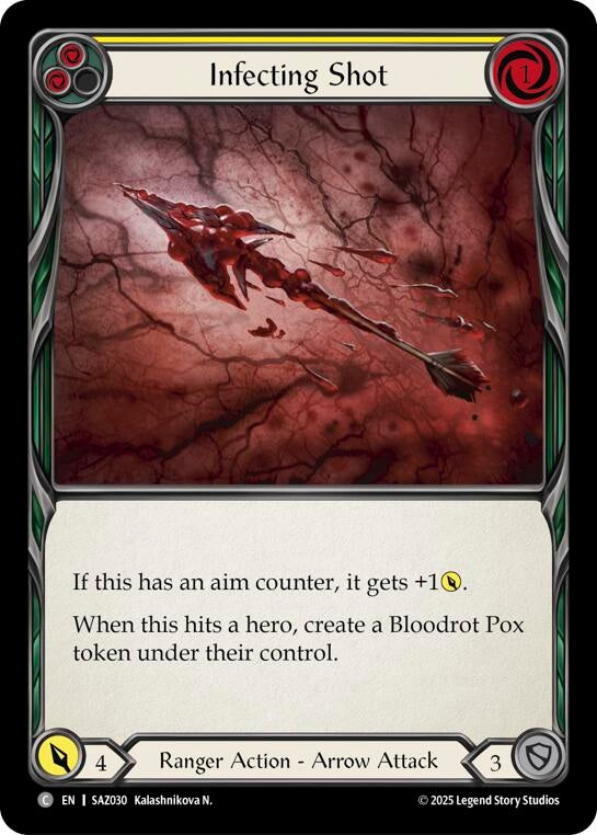 Image for Infecting Shot (Yellow) (SAZ030) [Silver Age Chapter 2] - Flesh and Blood TCG