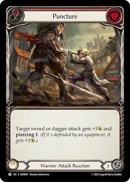Image for Puncture (Red) (SDO016) [Silver Age Chapter 2] - Flesh and Blood TCG