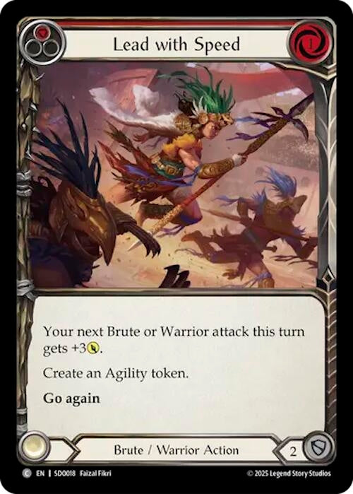 Image for Lead with Speed (SDO018) [Silver Age Chapter 2] - Flesh and Blood TCG