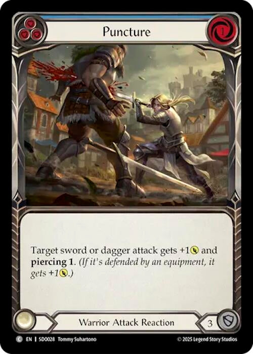 Image for Puncture (Blue) (SDO028) [Silver Age Chapter 2] - Flesh and Blood TCG