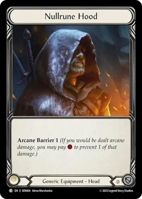 Image for Nullrune Hood (SEN004) (SEN004) [Silver Age Chapter 2] - Flesh and Blood TCG