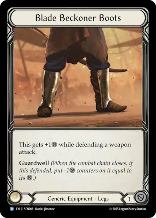 Image for Blade Beckoner Boots (SEN008) (SEN008) [Silver Age Chapter 2] - Flesh and Blood TCG