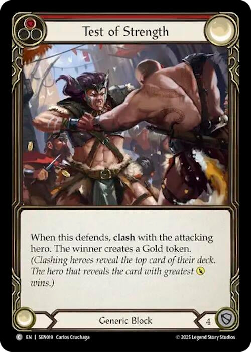 Image for Test of Strength (SEN019) [Silver Age Chapter 2] - Flesh and Blood TCG