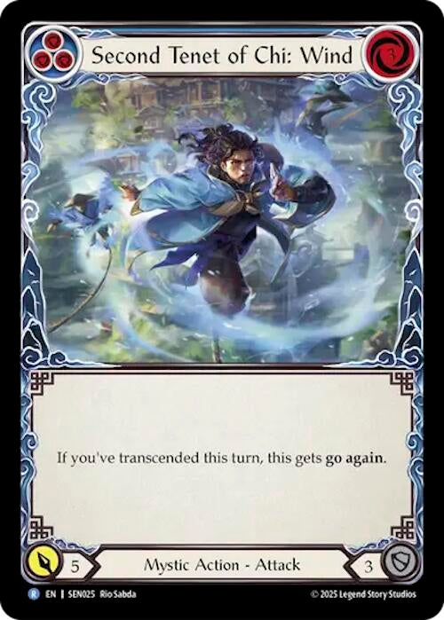 Image for Second Tenet of Chi: Wind (SEN025) [Silver Age Chapter 2] - Flesh and Blood TCG