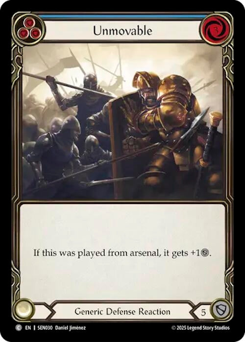 Image for Unmovable (Blue) (SEN030) [Silver Age Chapter 2] - Flesh and Blood TCG