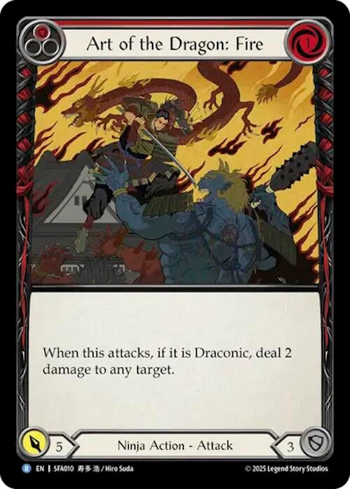 Image for Art of the Dragon: Fire (SFA010) [Silver Age Chapter 2] - Flesh and Blood TCG