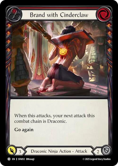 Image for Brand with Cinderclaw (Red) (SFA012) [Silver Age Chapter 2] - Flesh and Blood TCG
