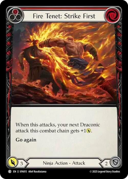 Image for Fire Tenet: Strike First (SFA015) [Silver Age Chapter 2] - Flesh and Blood TCG