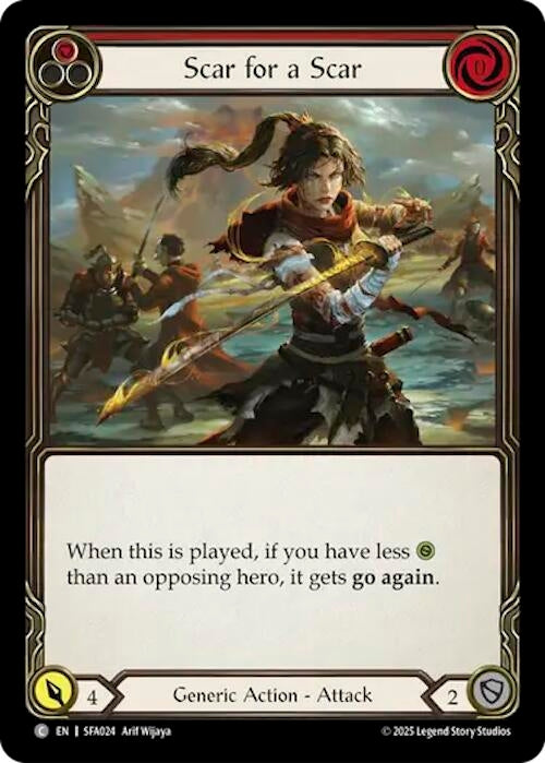 Image for Scar for a Scar (SFA024) (SFA024) [Silver Age Chapter 2] - Flesh and Blood TCG