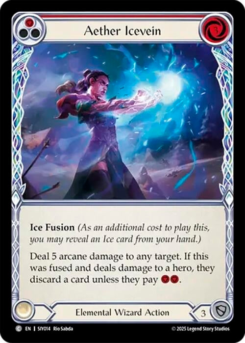 Image for Aether Icevein (Red) (SIY014) [Silver Age Chapter 1] - Flesh and Blood TCG