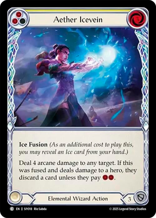 Image for Aether Icevein (Yellow) (SIY018) [Silver Age Chapter 1] - Flesh and Blood TCG