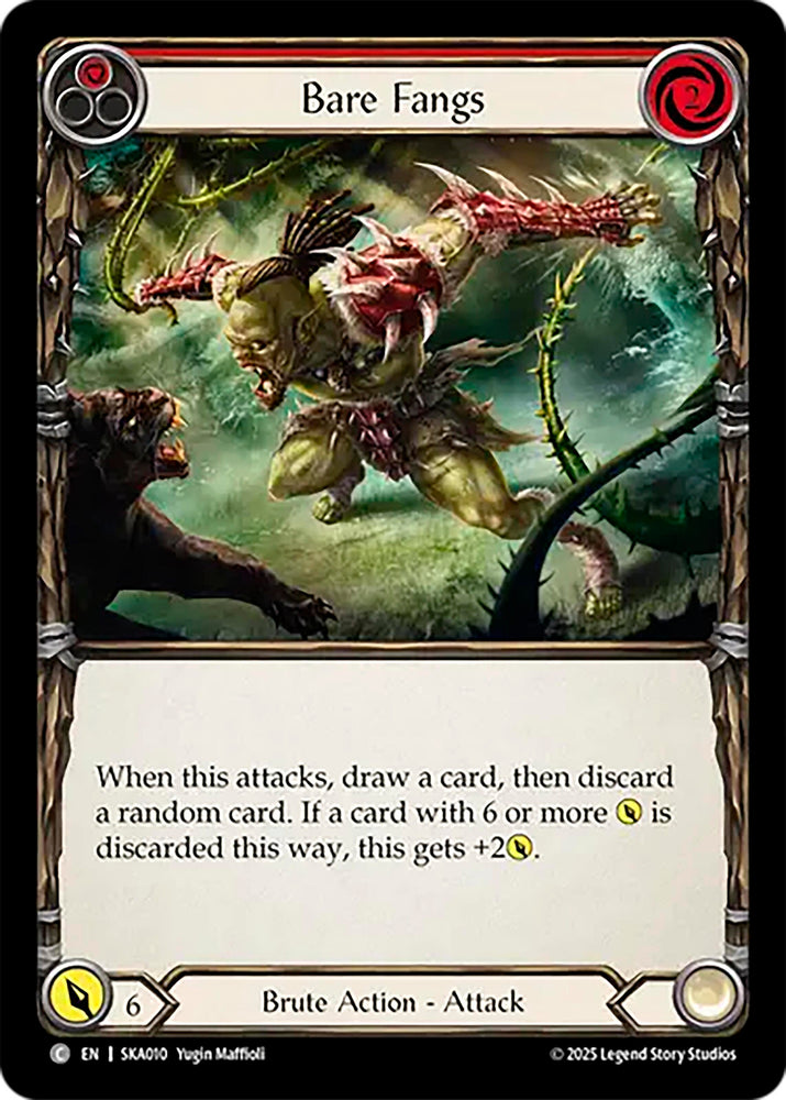 Image for Bare Fangs (Red) (SKA010) [Silver Age Chapter 1] - Flesh and Blood TCG