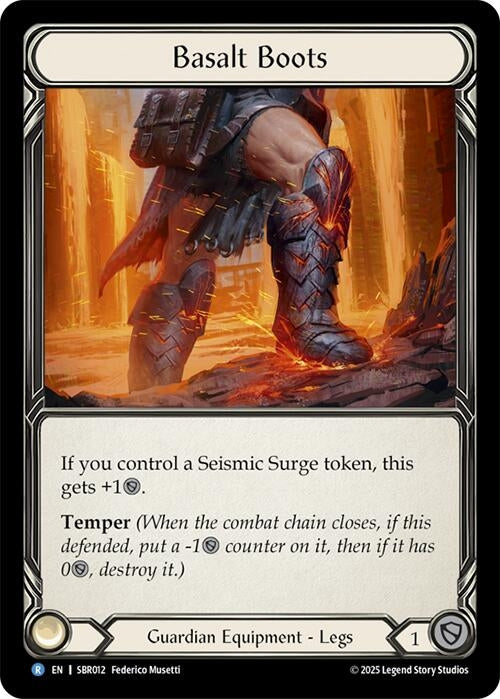 Image for Basalt Boots (SBR012) [Silver Age Chapter 1] - Flesh and Blood TCG