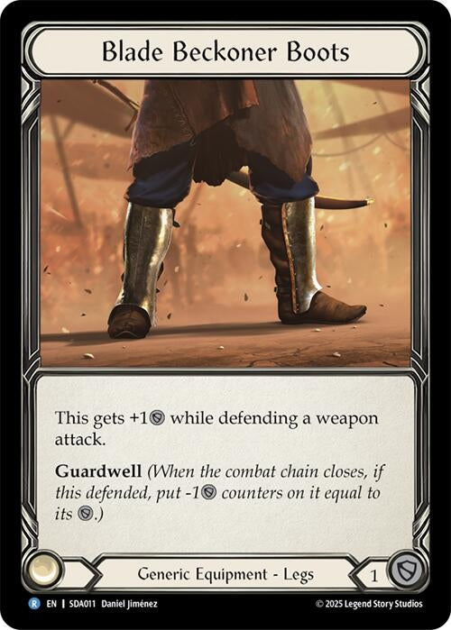 Image for Blade Beckoner Boots (SDA011) (SDA011) [Silver Age Chapter 1] - Flesh and Blood TCG