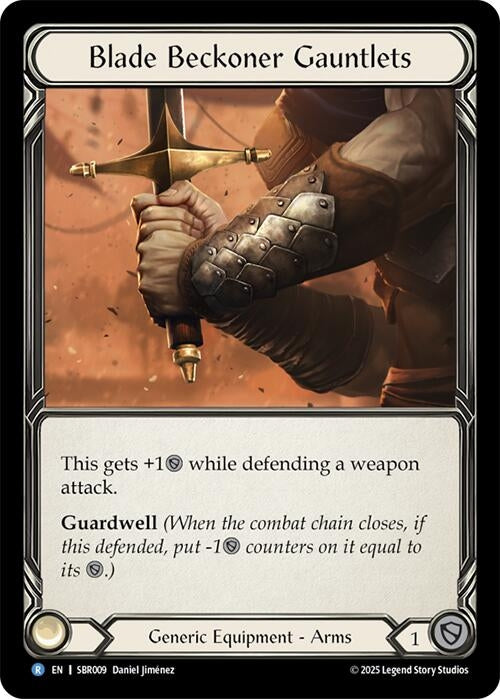 Image for Blade Beckoner Gauntlets (SBR009) (SBR009) [Silver Age Chapter 1] - Flesh and Blood TCG