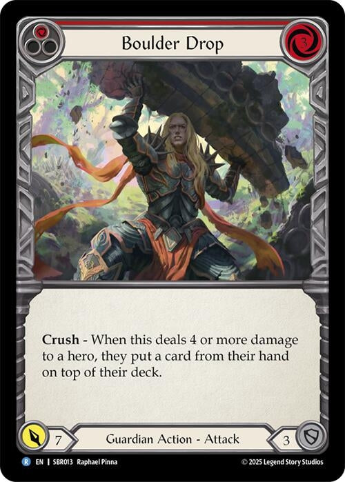 Image for Boulder Drop (Red) (SBR013) [Silver Age Chapter 1] - Flesh and Blood TCG