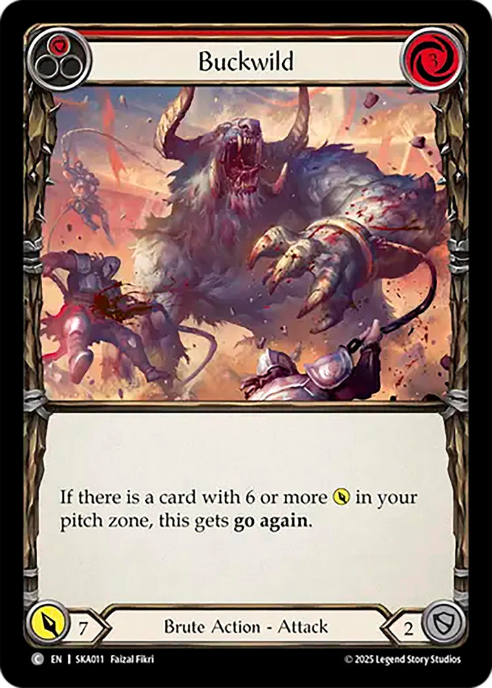 Image for Buckwild (Red) (SKA011) [Silver Age Chapter 1] - Flesh and Blood TCG