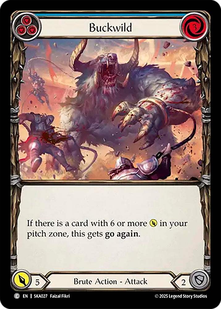 Image for Buckwild (Blue) (SKA027) [Silver Age Chapter 1] - Flesh and Blood TCG