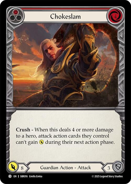 Image for Chokeslam (Red) (SBR016) [Silver Age Chapter 1] - Flesh and Blood TCG