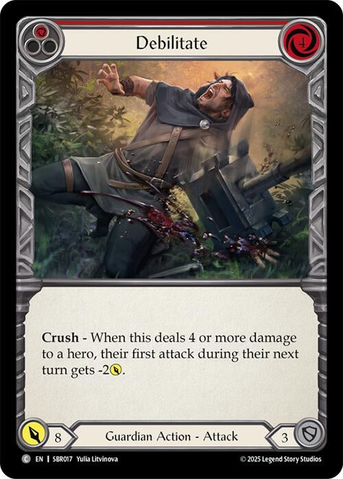 Image for Debilitate (Red) (SBR017) [Silver Age Chapter 1] - Flesh and Blood TCG