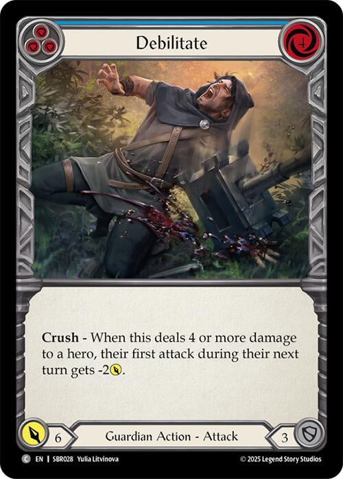 Image for Debilitate (Blue) (SBR028) [Silver Age Chapter 1] - Flesh and Blood TCG