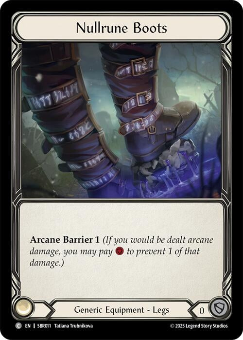 Image for Nullrune Boots (SBR011) (SBR011) [Silver Age Chapter 1] - Flesh and Blood TCG