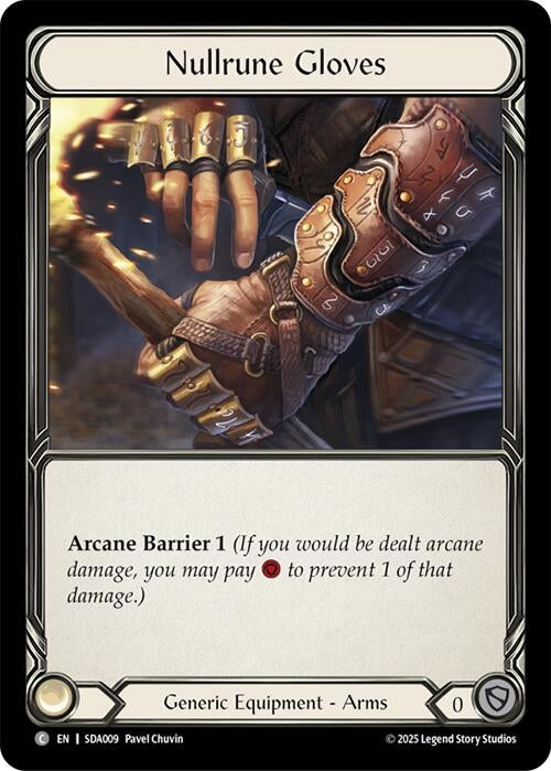 Image for Nullrune Gloves (SDA009) (SDA009) [Silver Age Chapter 1] - Flesh and Blood TCG