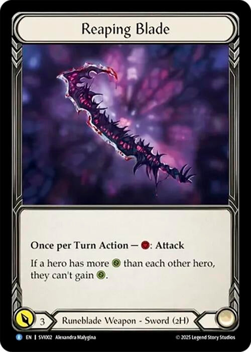 Image for Reaping Blade (SVI002) [Silver Age Chapter 1] - Flesh and Blood TCG
