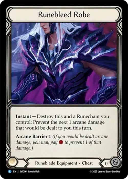 Image for Runebleed Robe (SVI006) [Silver Age Chapter 1] - Flesh and Blood TCG