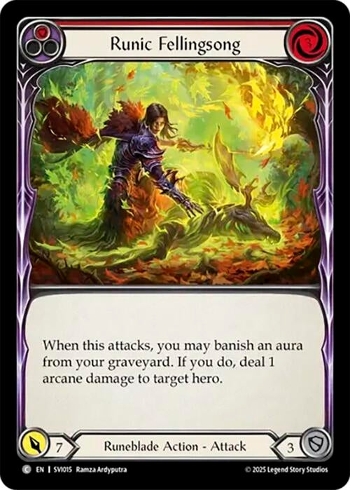 Image for Runic Fellingsong (SVI015) [Silver Age Chapter 1] - Flesh and Blood TCG