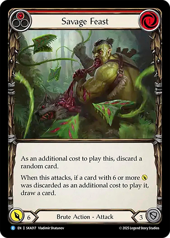 Image for Savage Feast (SKA017) [Silver Age Chapter 1] - Flesh and Blood TCG