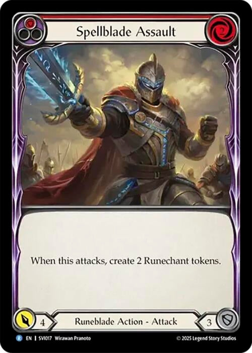 Image for Spellblade Assault (Red) (SVI017) [Silver Age Chapter 1] - Flesh and Blood TCG