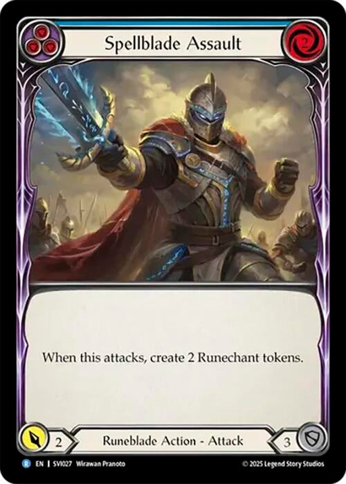 Image for Spellblade Assault (Blue) (SVI027) [Silver Age Chapter 1] - Flesh and Blood TCG