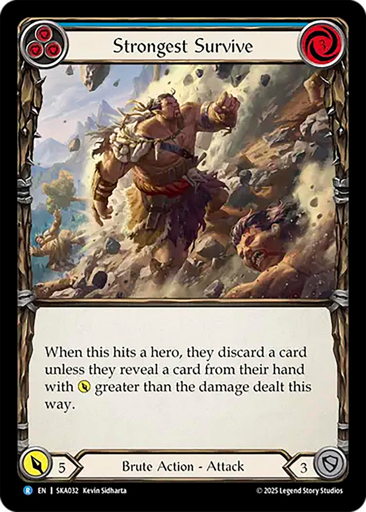 Image for Strongest Survive (Blue) (SKA032) [Silver Age Chapter 1] - Flesh and Blood TCG