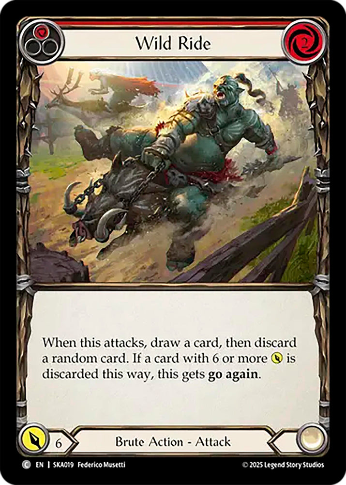 Image for Wild Ride (Red) (SKA019) [Silver Age Chapter 1] - Flesh and Blood TCG