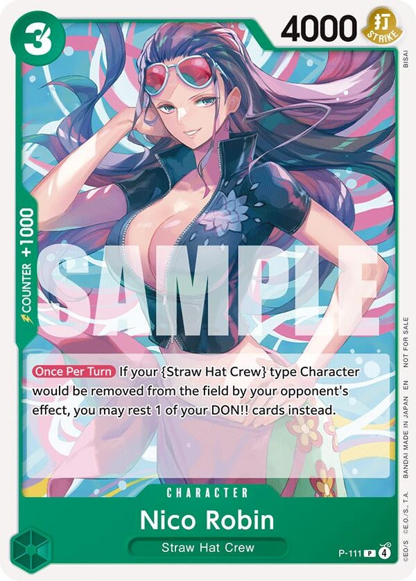 Image for Nico Robin (Heroines Battle Pack) (P-111) [One Piece Promotion Cards] - One Piece Card Game