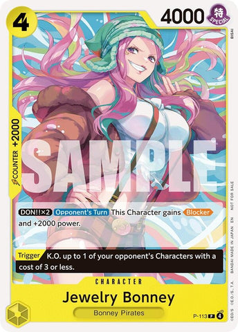 Image for Jewelry Bonney (Heroines Battle Pack) (P-113) [One Piece Promotion Cards] - One Piece Card Game