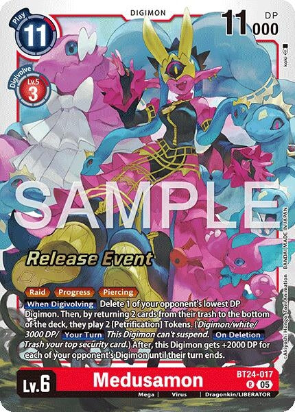 Image for Medusamon (BT24-017 R) [Time Stranger Release Event Cards] - Digimon Card Game