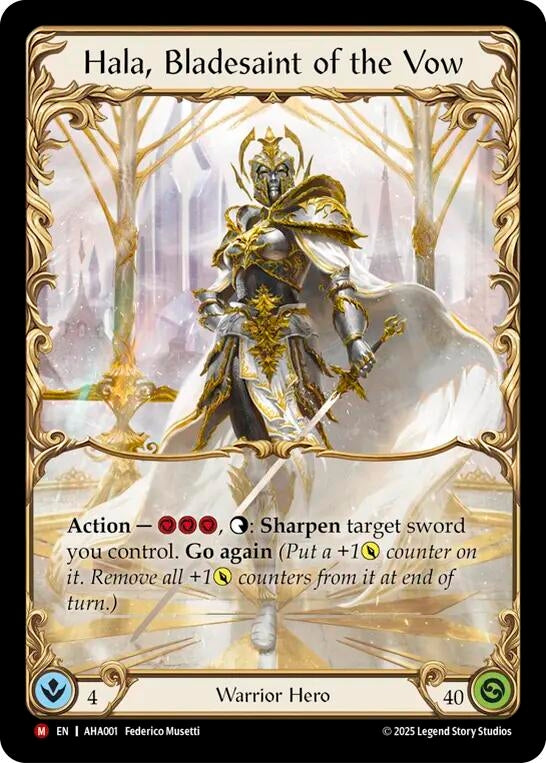 Image for Hala, Bladesaint of the Vow (AHA001) [Armory Deck Origins: Hala] - Flesh and Blood TCG